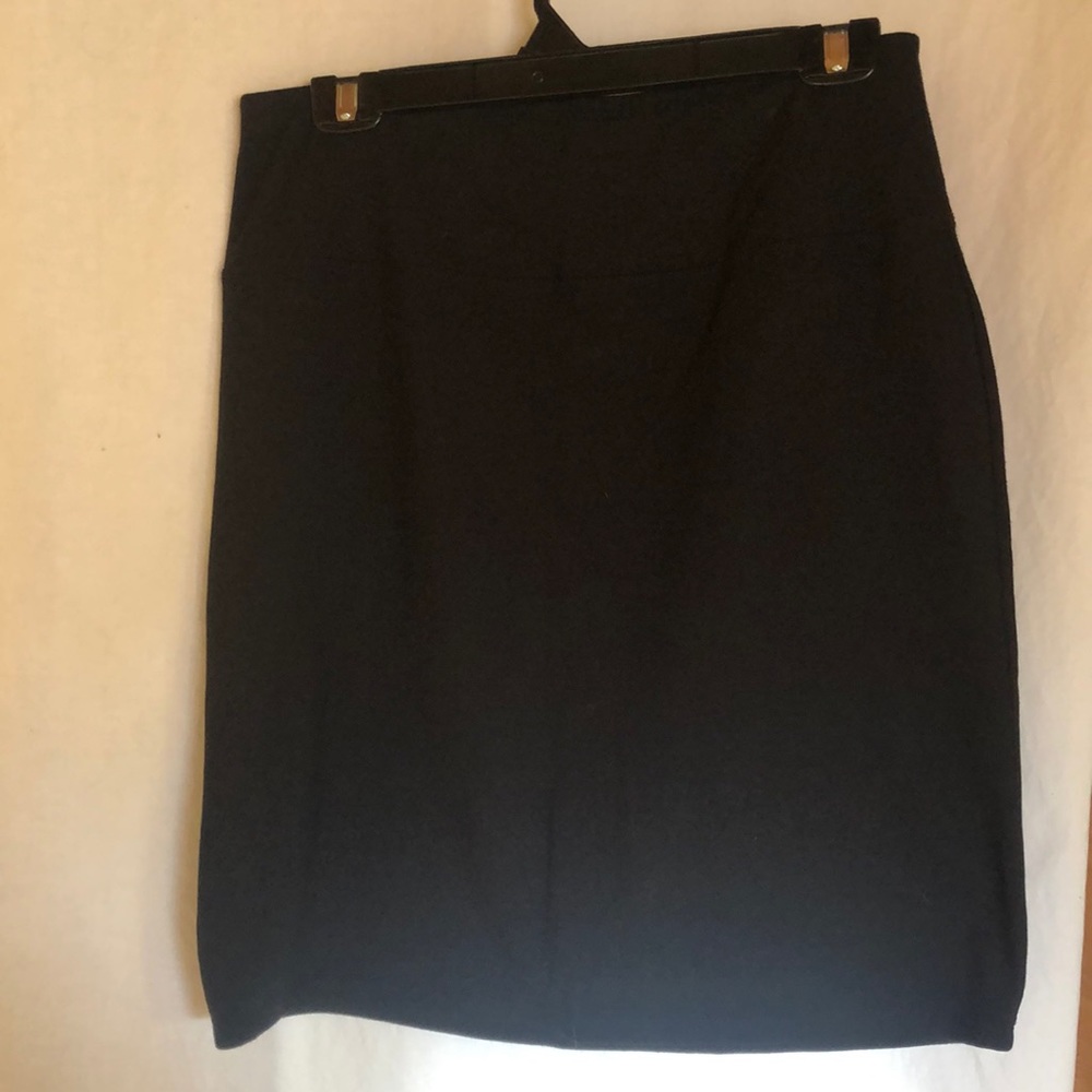 Black Pencil Skirt, 22 “ top to bottom. No pockets